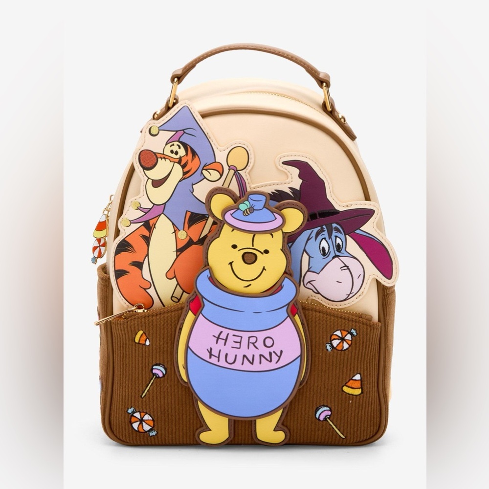 NWOT Her Universe Boxlunch Exclusive Disney Winnie the Pooh Halloween Backpack